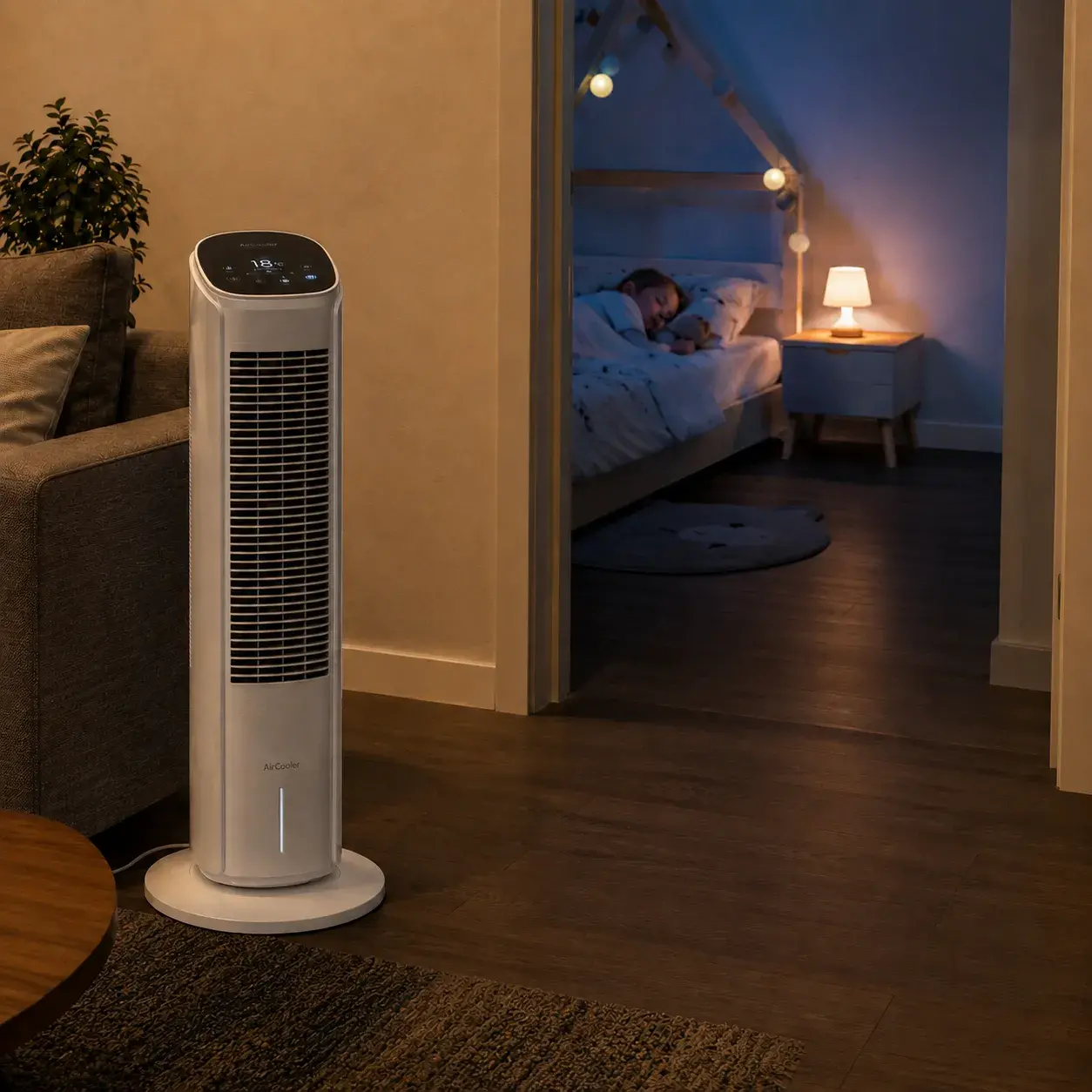 AirCooler guļamistabā
