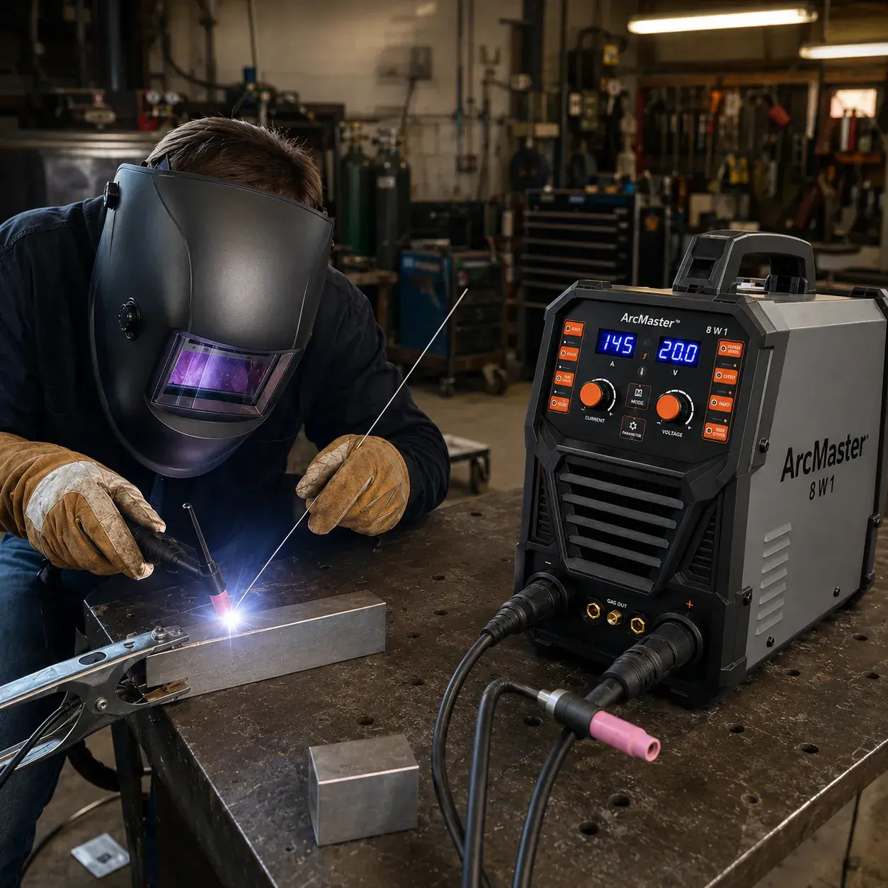 Upotreba ArcMaster na aluminijskom komadu